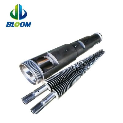 Качество  BLM 80/156 92/188 Twin Conical Screw And Barrel For PVC Extrusion фабрика