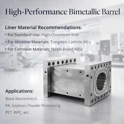 Качество  Nickel Alloy Twin Screw Extruder Barrel with Wear and Corrosion Resistance for High Performance фабрика