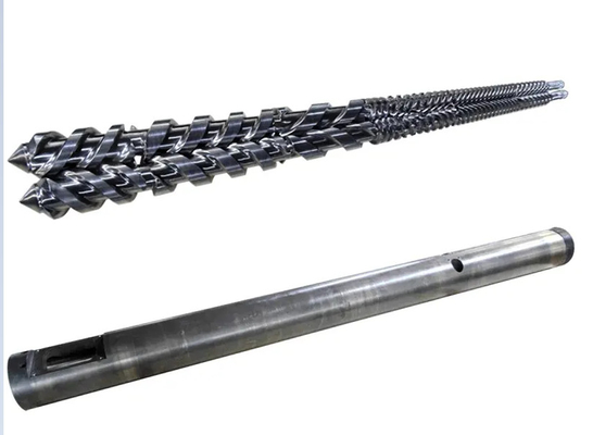 WPC PVC PE Industry / Extruder Bimetallic Nitride Конические двойные винты и бочки