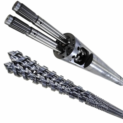WPC PVC PE Industry / Extruder Bimetallic Nitride Конические двойные винты и бочки