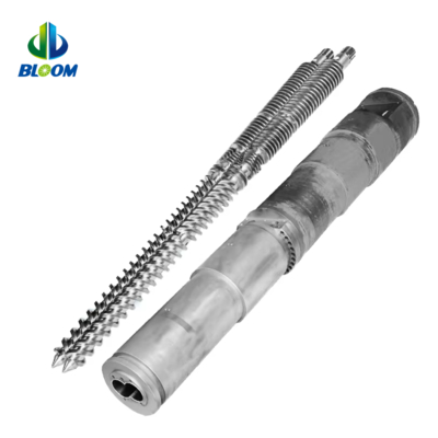 Высокоточный биметаллический конический двойной винтовой ствол для экструзии пластика и каучука