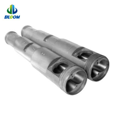 Высокоточный биметаллический конический двойной винтовой ствол для экструзии пластика и каучука