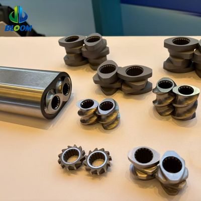 (PTR) W6 сверхтонкозернистые износоустойчивые стальные экструдерные части Twin-Screw Extruder Thread Element Баррель и вал