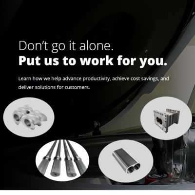 (PTR) W6 сверхтонкозернистые износоустойчивые стальные экструдерные части Twin-Screw Extruder Thread Element Баррель и вал