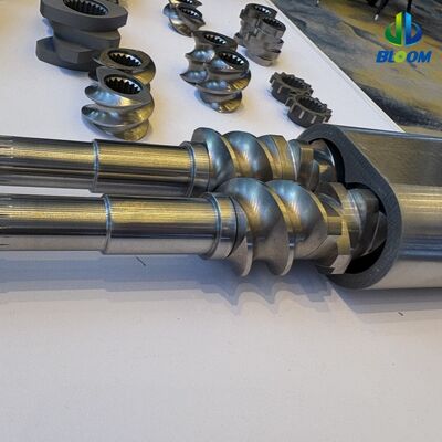 Специализированные износостойкие и коррозионностойкие биметаллические винтовые сегменты для двухвинтовых экструдерных деталей с высокой способностью крутящего момента