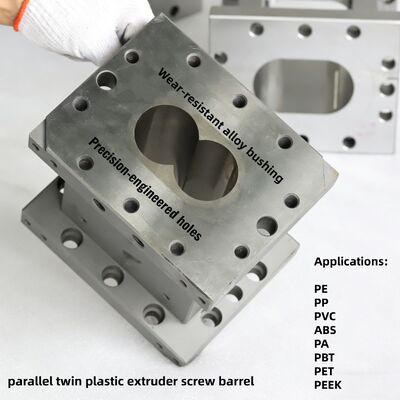 Специализированная дубинная винтовая бочка из никелевого сплава с износостойкостью и модульной конструкцией для экструзии высокого крутящего момента