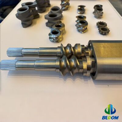 High Precision Twin Screw Elements with Wear and Corrosion Resistance for Plastic Extrusion